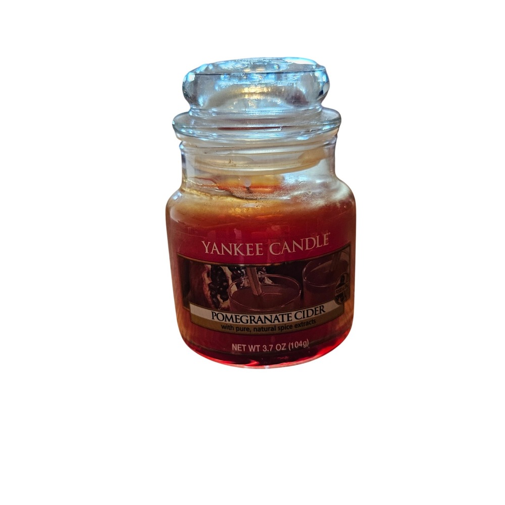 Yankee Candle Pomegranate Cider Small Jar Scented Candle 3.7 oz 104g - Pre Loved